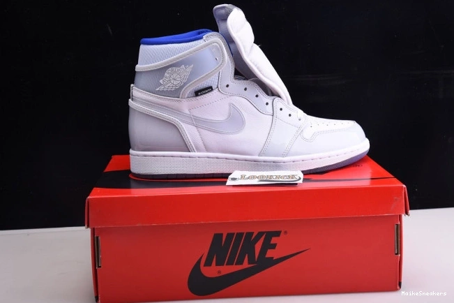 MaikeSneakers Racer Jordan 1 Retro White CK6637-104 High Air Zoom Blue 0813